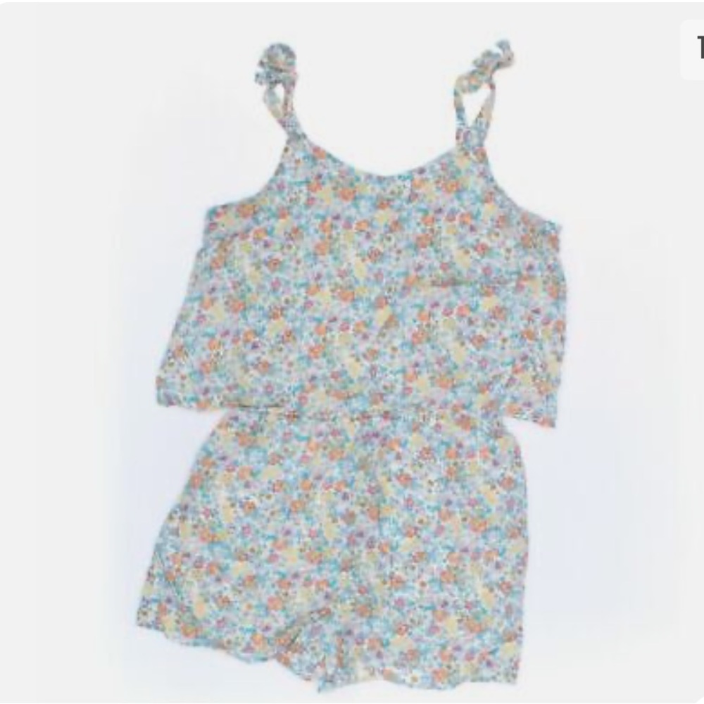 EPIC THREADS Kids Romper size S,  light blue, yellow,  cotton, polyester